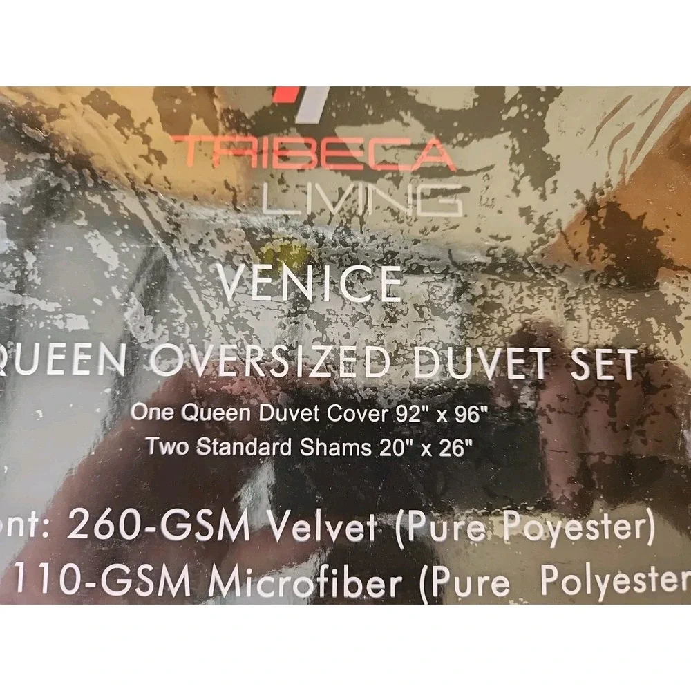 Venice Velvet Oversized Solid Duvet Set, Queen, Camel